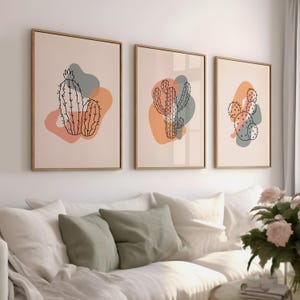 Boho Abstrakte Wand, Mid Century Poster Dekor, Skandinavische Digitale Kunst Drucke, Moderne Boho Wandkunst, Digitale Kunst Drucke