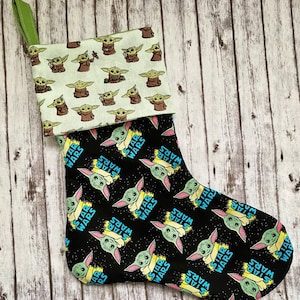 Christmas Stocking Green Space Alien Creature