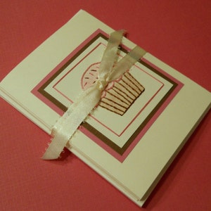 Sweet Cupcake Hand-Stitched Card Multiple Colors, Single image 5