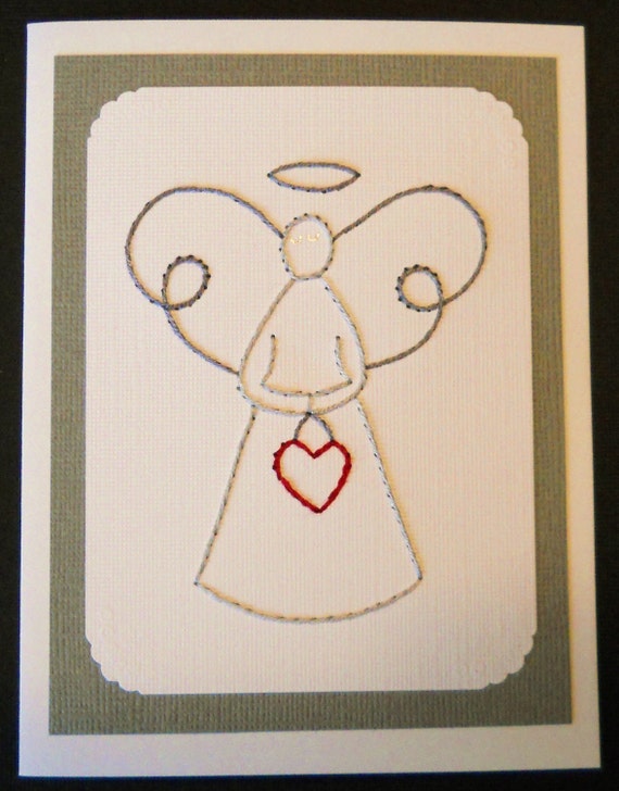 Silver Angel / Pack of Five Note Cards - Etsy