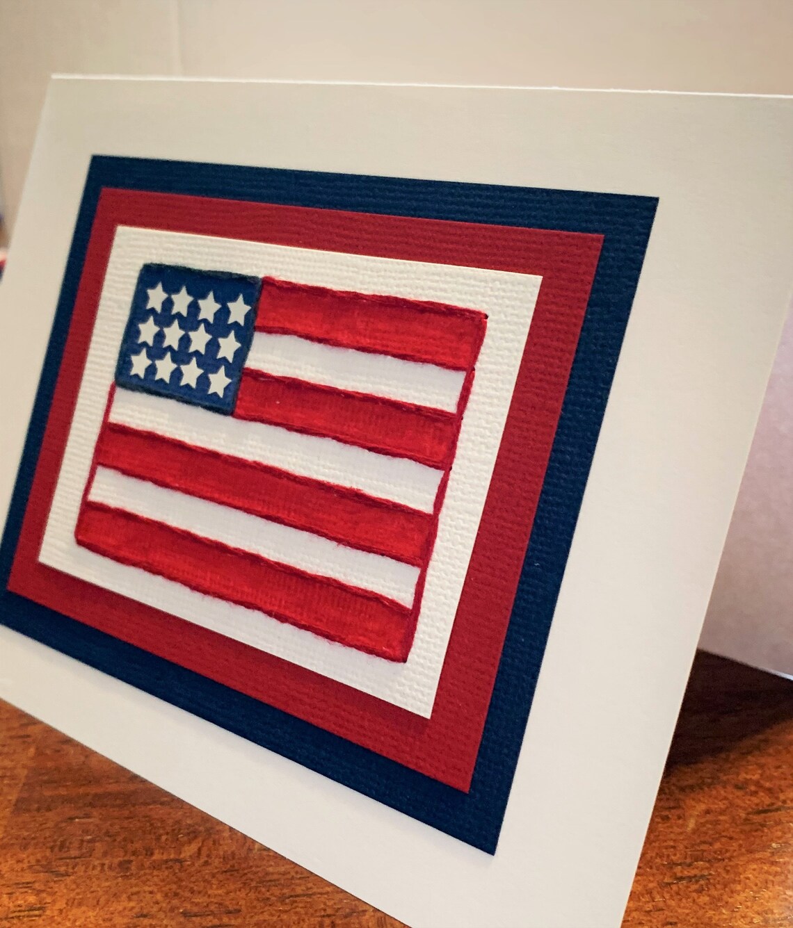 HandStitched American Flag/pack of five Etsy