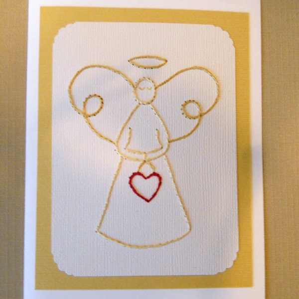 Hand Stitched Card - Etsy
