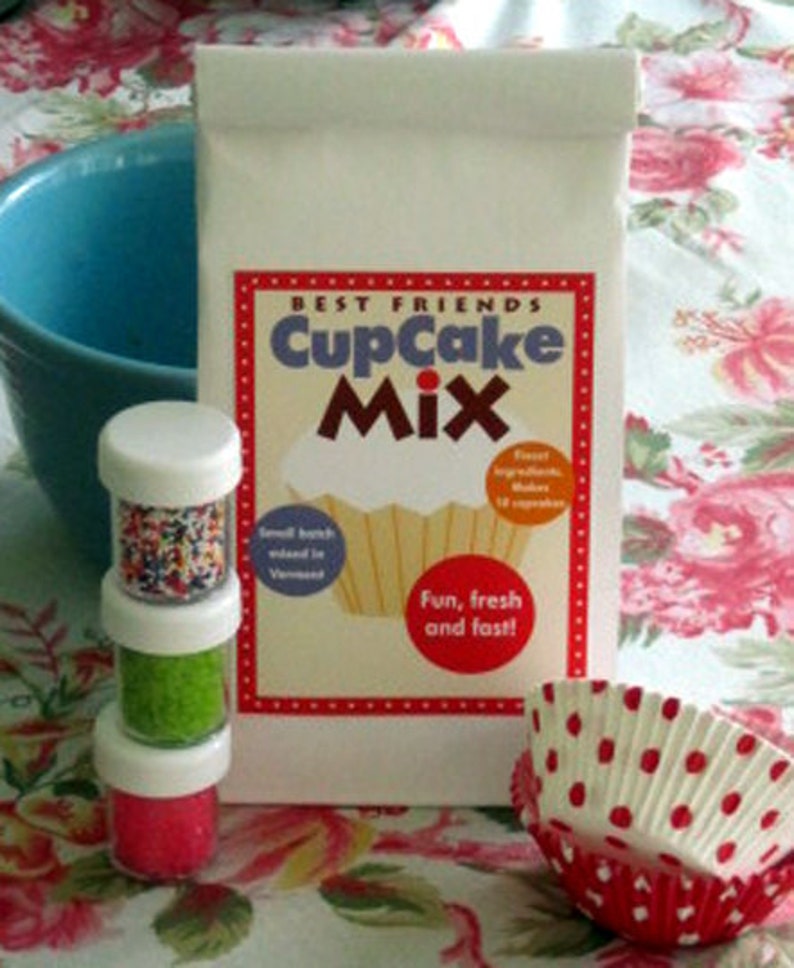 Cupcake Baking Mix Gift Pack Chocolate Cupcake Mix Kit Plus Etsy