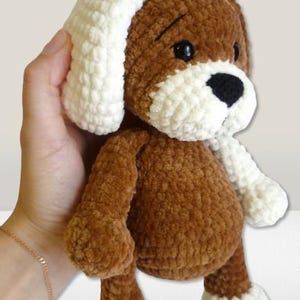 Crochet PATTERN dog, Amigurumi tutorial PDF in English, crochet puppy crochet pattern PDF Christmas gift Baby shower dog crochet pattern