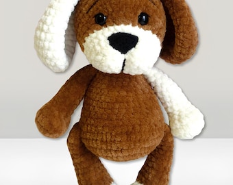 Patron de chiot au crochet, tutoriel amigurumi pour chien (PDF)