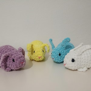 No Sew Bunny Crochet Pattern, No Sew Amigurumi, Crochet Plushie Pattern - 4 in 1 PDF PATTERN