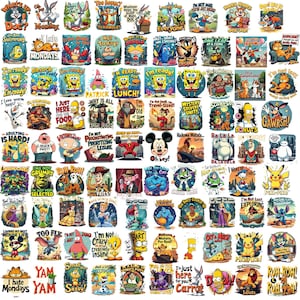 180+ Funny Cartoon Png/Svg Bundle, Character Cartoon Svg, Cute Disney Svg, Cartoon Movies Svg