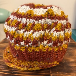 Handmade Crochet Peaked Hat