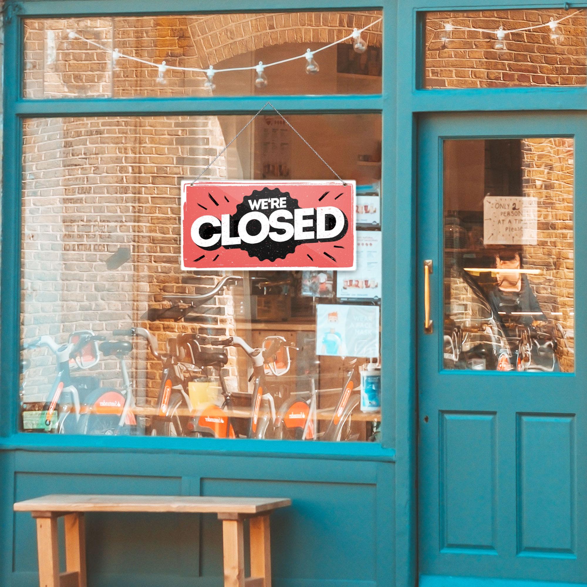 Open Closed Sign Acrylic Door Sign Business Sign Storefront Sign Shop ...