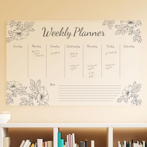 Personalized Acrylic Calendar Wall Dry Erase Board Wall Calendar with Side Notes Monthly & Weekly Calendar Family Planner Housewarming Gifts