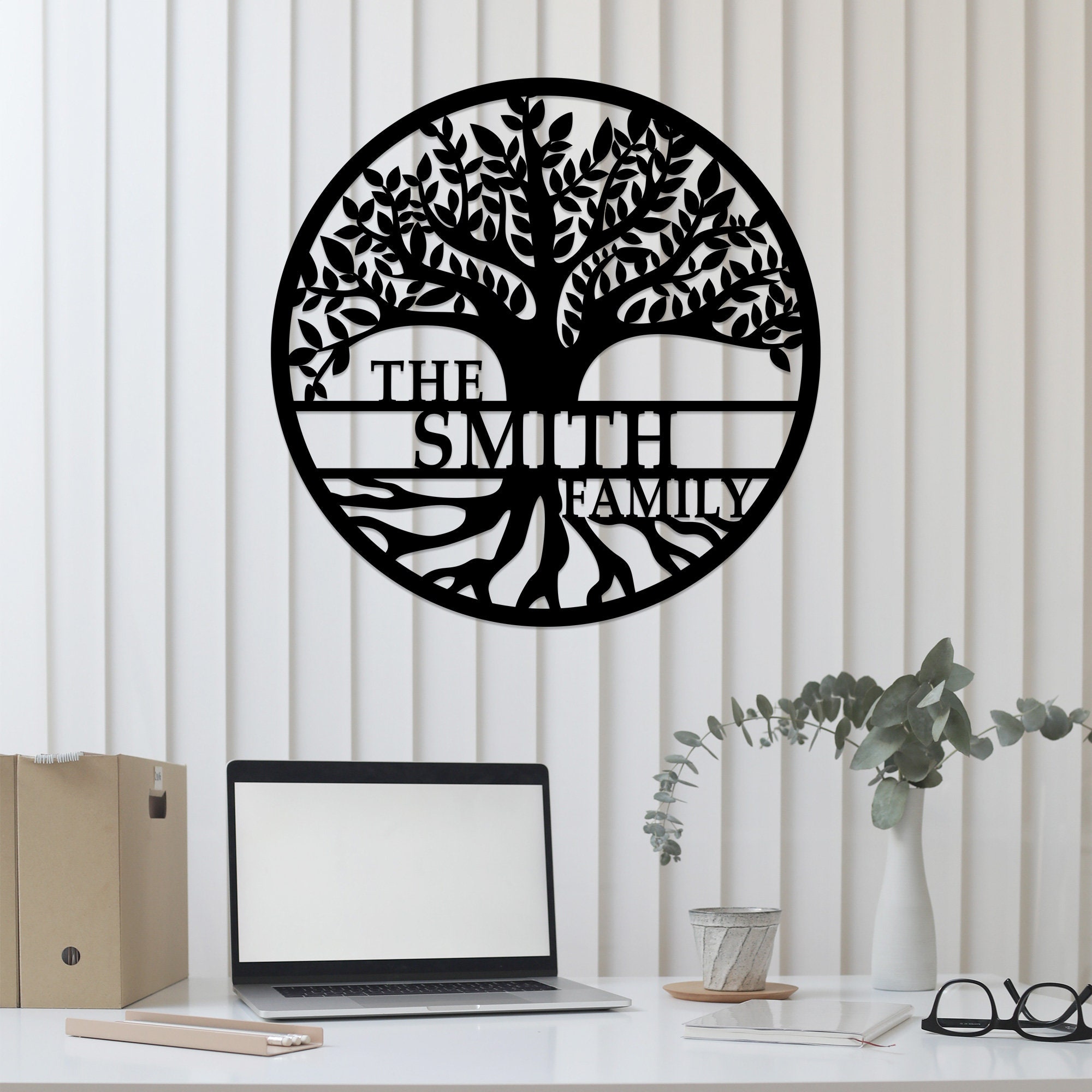 Customized Metal Family Tree of Life Wall Art Ideal Housewarming ...