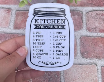 Essential Kitchen Tool: Magnetic Measurement Conversion Chart