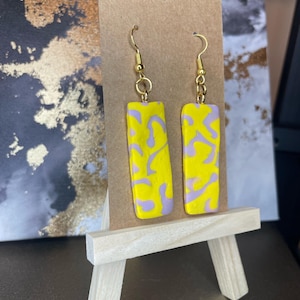 Handmade Polymer Clay Earrings | Lightweight Statement Earrings | Boho Dangle Earrings | Hypoallergenic Jewelry | Gift for Her