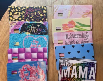 Debit Card Skins - cute mama – 90s Vibes, Mermaid, Floral & Fun Patterns