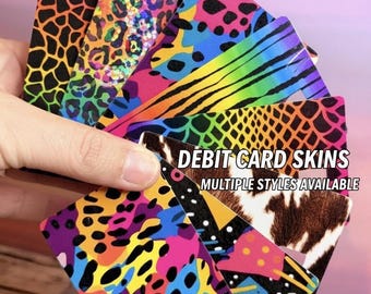 Animal Print Debit Card Vinyl Sticker: Wallet Glow-Up Sticker