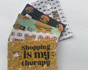 debit card skin l credit card skin l silly saying