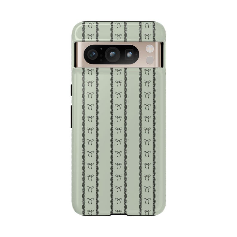 Coquette Bow Lace Phone Case Olive Light Green Girly Goth iPhone 17 16 18 14 13 Air Pro Max Plus Samsung Galaxy S26 S25 Ultra Google Pixel 9 imagem 8