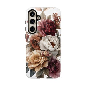 Fall Flower Phone Case Neutral Floral Peony Rose Autumn iPhone 17 16 15 14 13 Air Pro Max Plus Samsung Galaxy S26 S25 Ultra Google Pixel 9 9 image 8