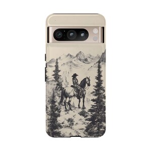 Western Cowgirl Phone Case Country Scene Horse Mountains iPhone 17 16 15 14 13 Air Pro Max Plus Samsung Galaxy S26 S25 Ultra Google Pixel 10 image 8