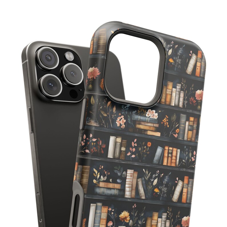 MagSafe Compatible Book Phone Case Floral Dark Academia Cute Bookish Unique iPhone 17 Air Pro Max Plus Case iPhone 16 15 14 13 Pro Max Plus immagine 8