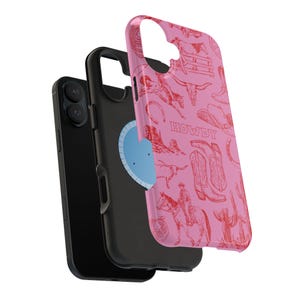MagSafe Compatible Western Phone Case Howdy Country Cowboy Boots Rodeo Pink Red iPhone 17 Air Pro Max Plus Case iPhone 16 15 14 13 Pro Max image 7