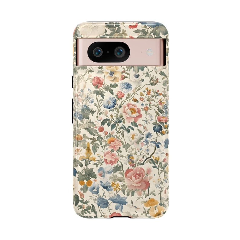 Vintage Flower Pattern Phone Case Spring Floral Cute iPhone 17 16 15 14 ...