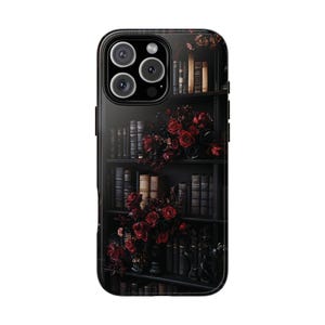 Dark Academia Goth Book Phone Case Rose Gothic Bookish iPhone 17 16 15 14 13 Air Pro Max Plus Samsung Galaxy S26 S25 Ultra Google Pixel 10 9 画像 7
