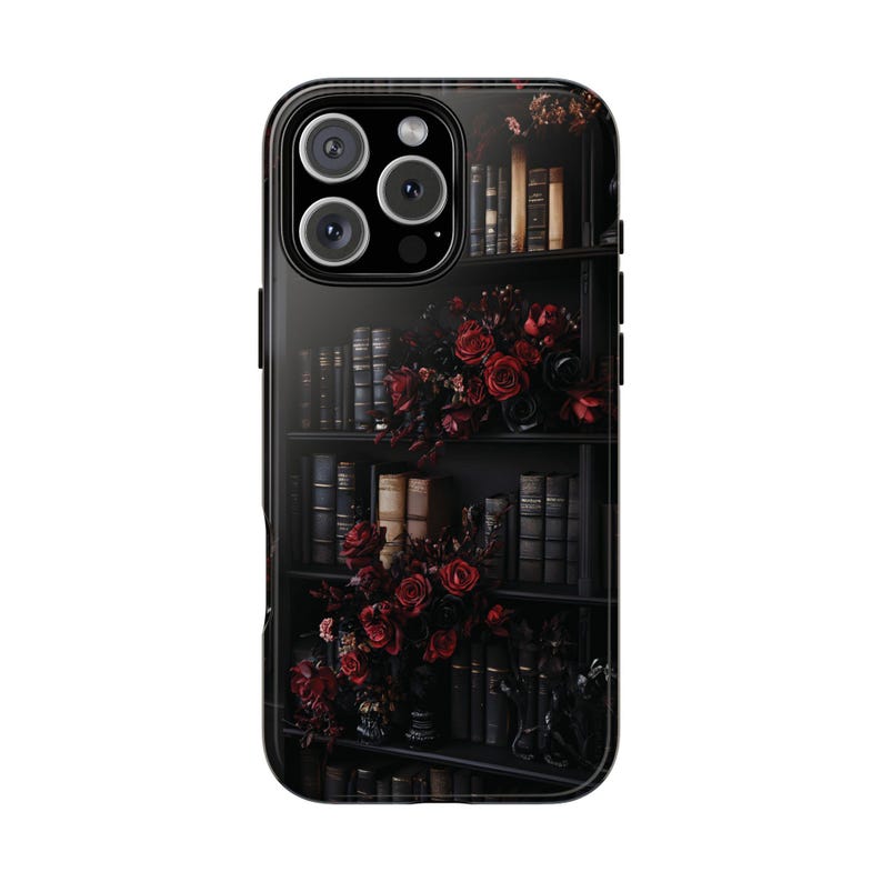 Dark Academia Goth Book Phone Case Rose Gothic Bookish iPhone 17 16 15 14 13 Air Pro Max Plus Samsung Galaxy S26 S25 Ultra Google Pixel 10 9 画像 7
