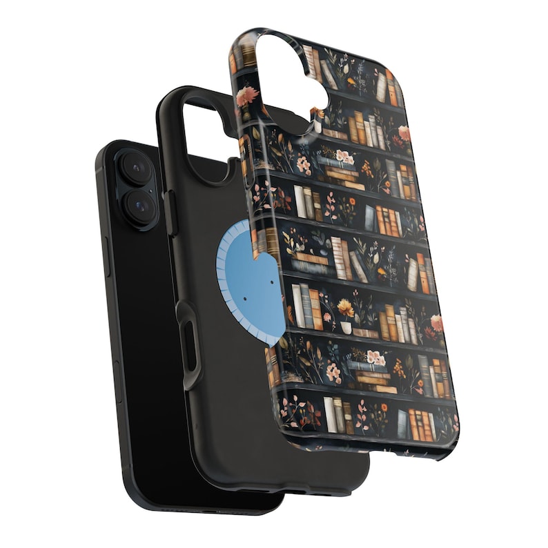 MagSafe Compatible Book Phone Case Floral Dark Academia Cute Bookish Unique iPhone 17 Air Pro Max Plus Case iPhone 16 15 14 13 Pro Max Plus immagine 7