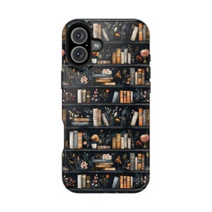MagSafe Compatible Book Phone Case Floral Dark Academia Cute Bookish Unique iPhone 17 Air Pro Max Plus Case iPhone 16 15 14 13 Pro Max Plus immagine 6