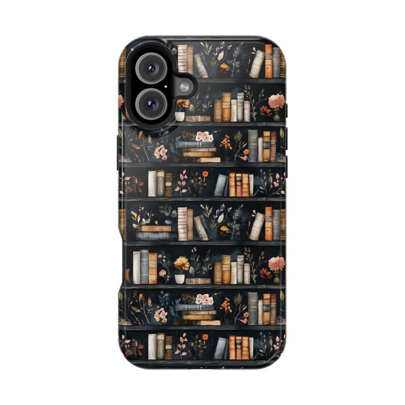 MagSafe Compatible Book Phone Case Floral Dark Academia Cute Bookish Unique iPhone 17 Air Pro Max Plus Case iPhone 16 15 14 13 Pro Max Plus immagine 6