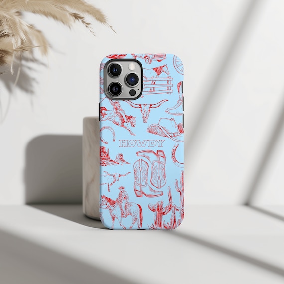 Western Phone Case Collage Vintage Cowboy Boots Rodeo iPhone 17 16 15 14 13 12 Air Pro Max Plus Samsung Galaxy S26 S25 Ultra Google Pixel 10