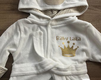 Personalized Baby Hooded Terry Robe