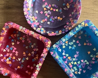 Handmade Large 4 Inch Resin Ashtrays