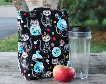 Insulated Lunch Bag Lunch Tote Skelekitty