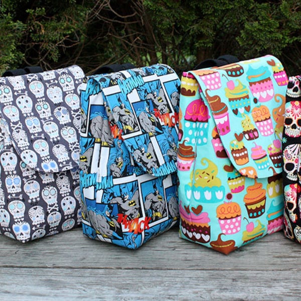 Insulated Lunch Bag Lunch Tote You Pick the Fabric Custom