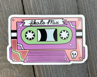 Mix Tape Cassette Retro Vinyl Sticker