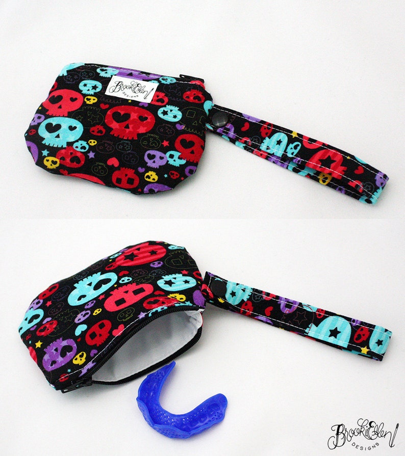 Waterproof Mouth Guard Case Roller Derby Retainer Case You Pick The Fabric Made To Order image 2