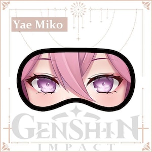 Genshin Inpact Character Eye Masks