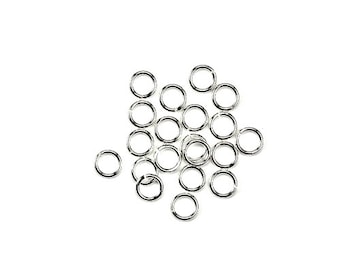 Sterling Silver Jump Rings Open Round 4mm 22 Gauge (10) FI608