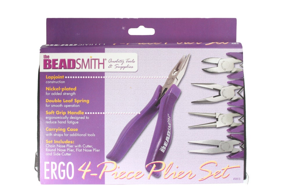 Beadsmith Tool Kit, Mini Plier Kit, Jewelry Plier Set, Set of 5 Pliers, 8pc Plier  Kit, Canvas Case, Includes Scoopeez, UK Seller 