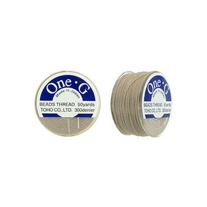 One-G Toho Beading Thread Nylon 50 yards 125 yards 250 yards - Beige