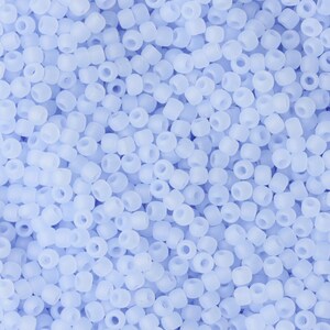 11/0 TOHO Round Glass Seed Beads Ceylon Frosted Glacier 10 grams TH070-R image 2
