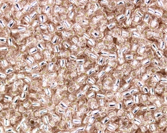 11/0 TOHO Round Glass Seed Beads Silver Lined Rosaline (10 grams) TH016-R