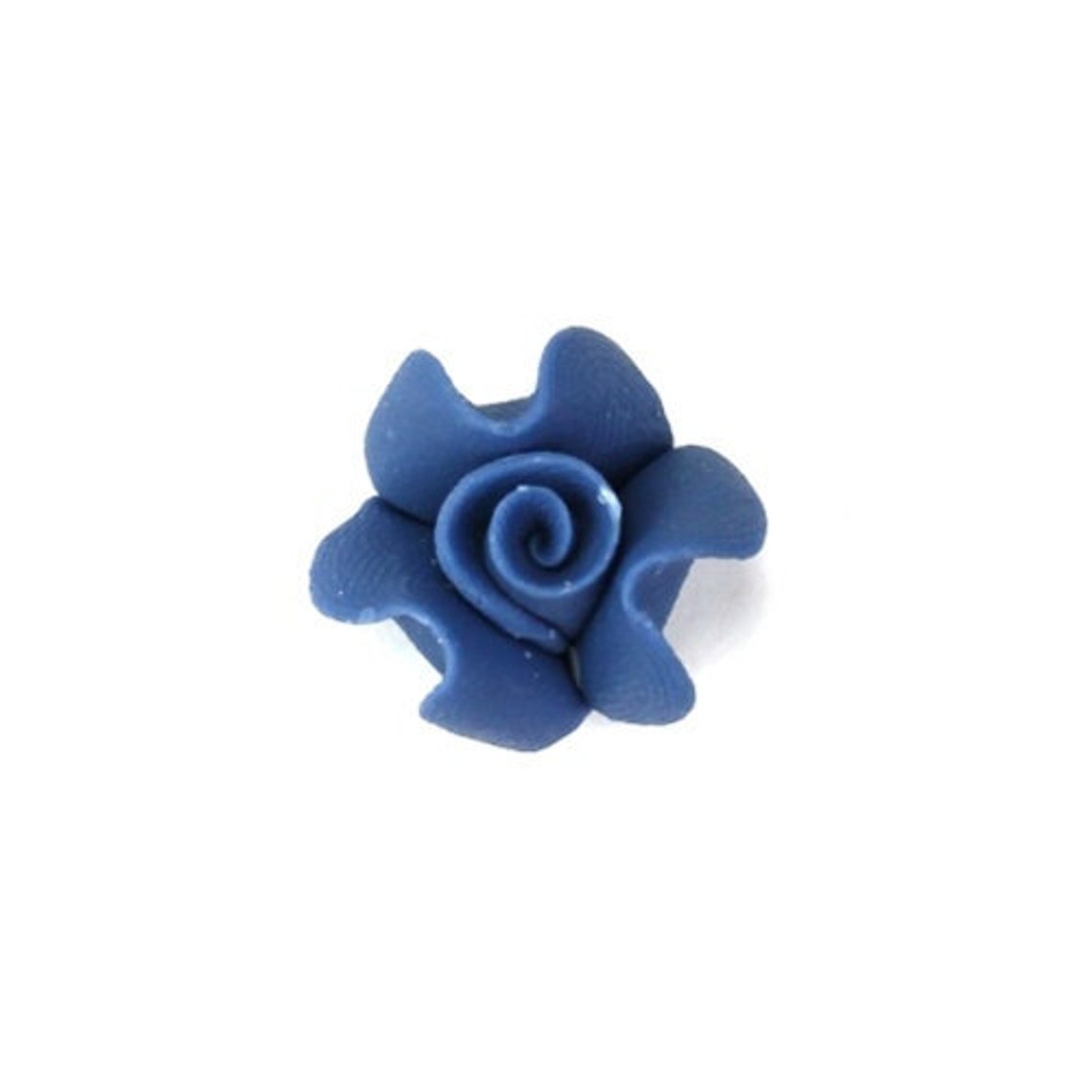 Polymer Clay Flower Cabochons Blue 14mm 2 PC255 Etsy
