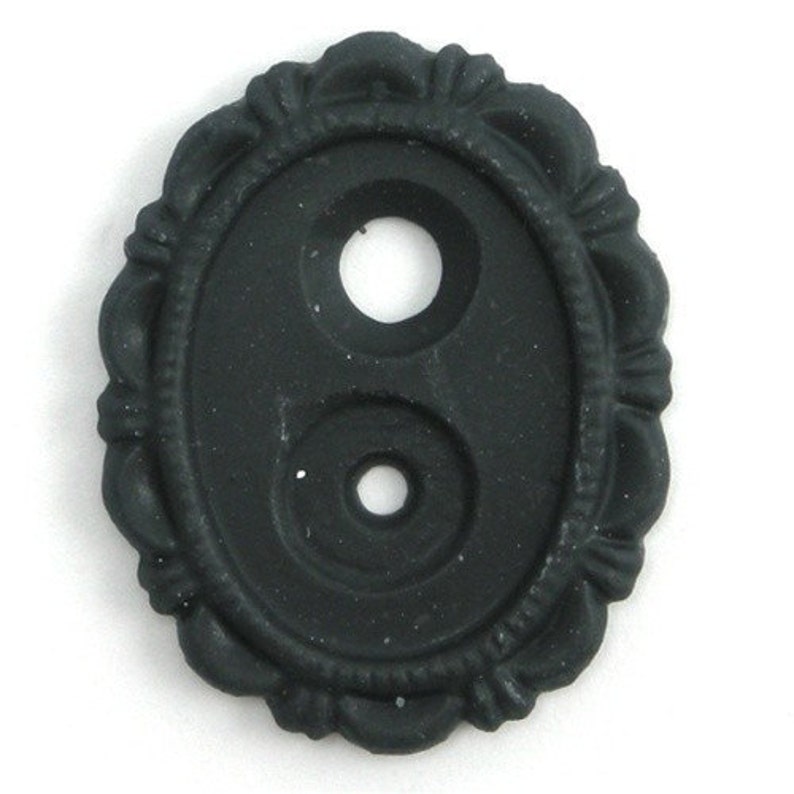 Plastic Decorative Setting 18/13mm Matte Black 4 FI182 image 1