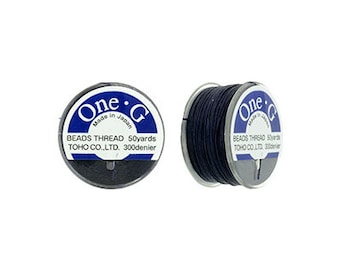 One-G Toho Beading Thread Nylon 50 yards 125 yards 250 yards - Navy