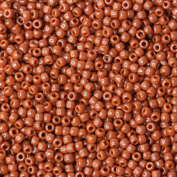 11/0 TOHO Round Glass Seed Beads Opaque Terra Cotta (10 grams) TH037-R