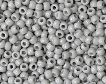 8/0 TOHO Round Glass Seed Beads Opaque Gray (10 grams) TH152-R