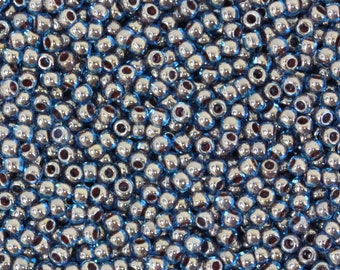 11/0 TOHO Round Glass Seed Beads Inside Color Blue Raspberry (10 grams) TH101-R